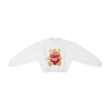 “WHENEVER” BEAR SWEATER / WHITE