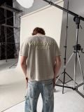 ÁO DỆT “WHENEVER” BASIC EMBOSSED LOGO WAFFLE T-SHIRT / BEIGE