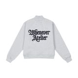 ÁO “WHENEVER” LOGO HALF-ZIP SWEATSHIRT / PREMIUM GREY