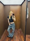 QUẦN DÀI “WHENEVER“ DISTRESSED BOOTCUT JEANS / VINTAGE BLUE