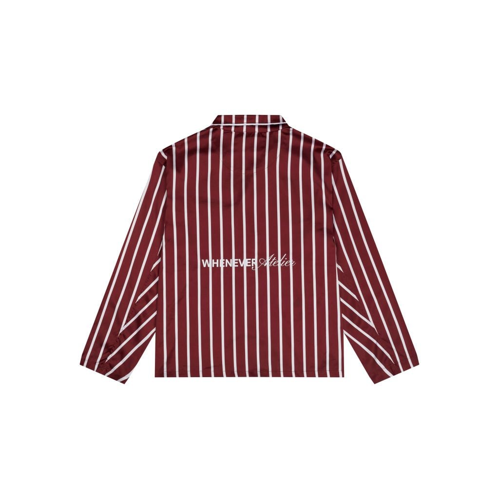 "WHENEVER" BỘ ÁO VÀ QUẦN DÀI SATIN LONG PAJAMA SHIRT + PANTS / RED