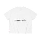 “WHENEVER” BEAR T-SHIRT / WHITE