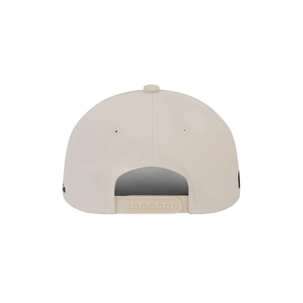 “WHENEVER” LOGO KHAKI SUEDE TRUCKER HAT / BROWN