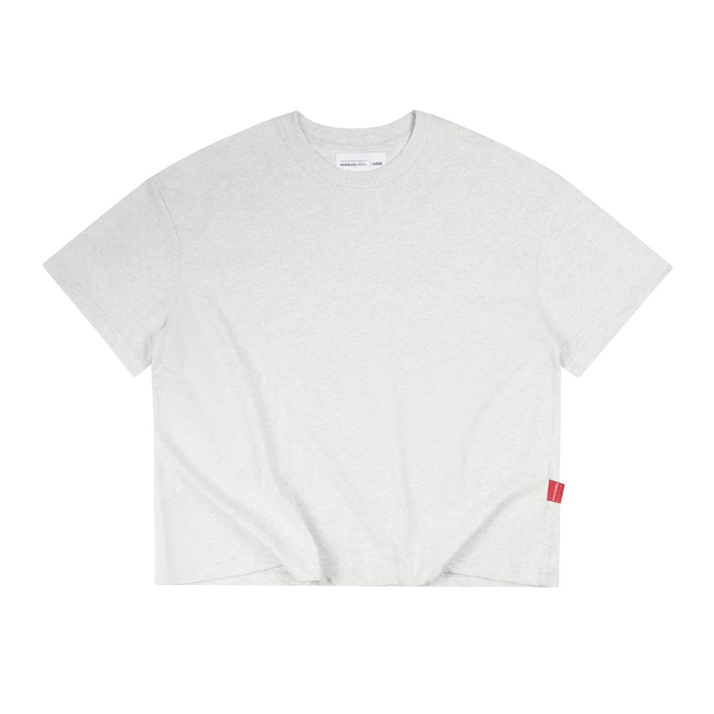 "WHENEVER" SS25 BLANK T-SHIRT / LIGHT GRAY