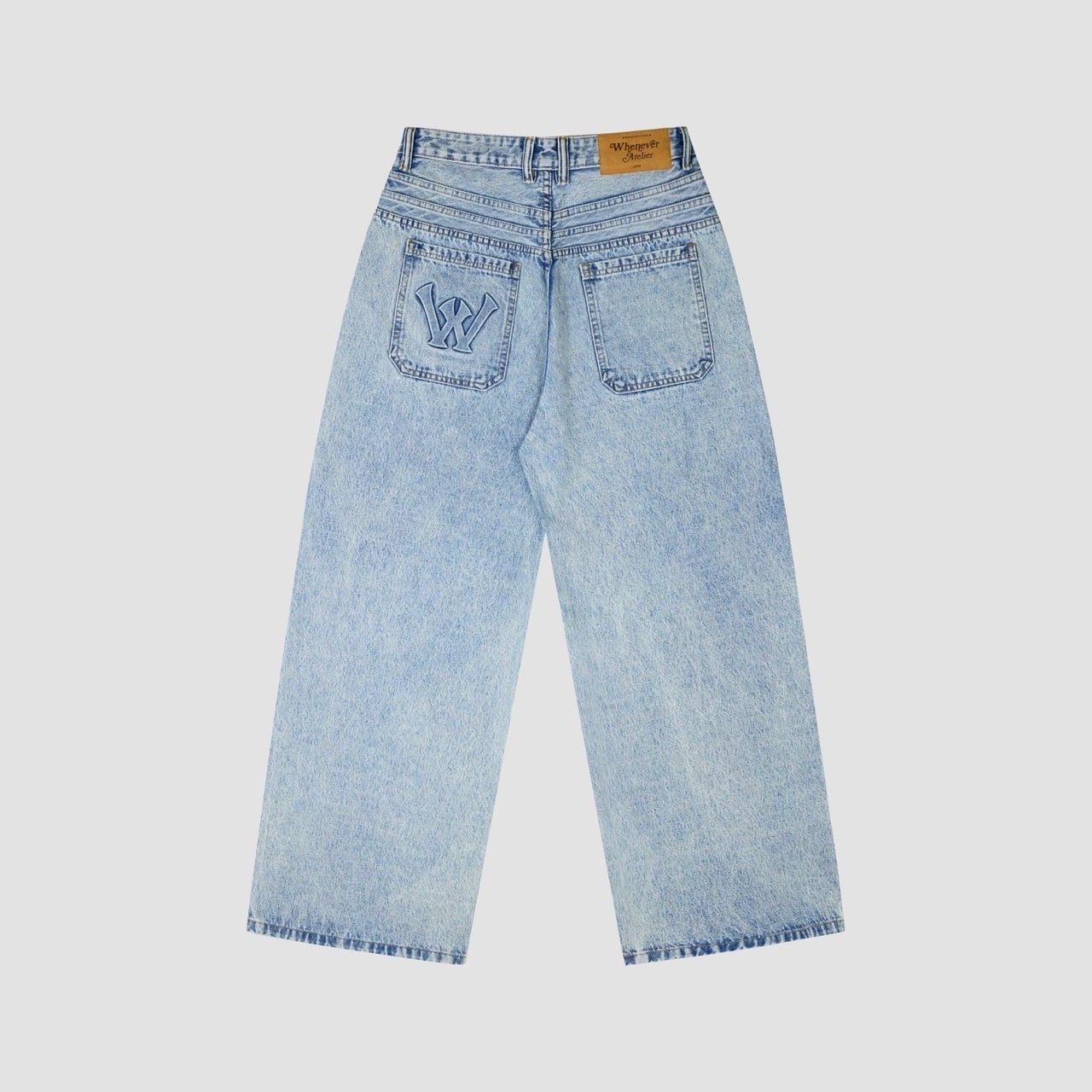 “WHENEVER” BASIC DENIM JEANS / WASH BLUE