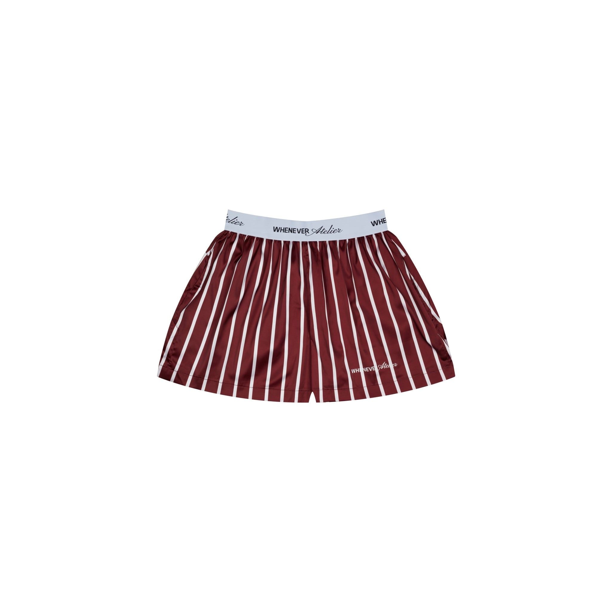 “WHENEVER” QUẦN SATIN PAJAMA SHORTS / RED