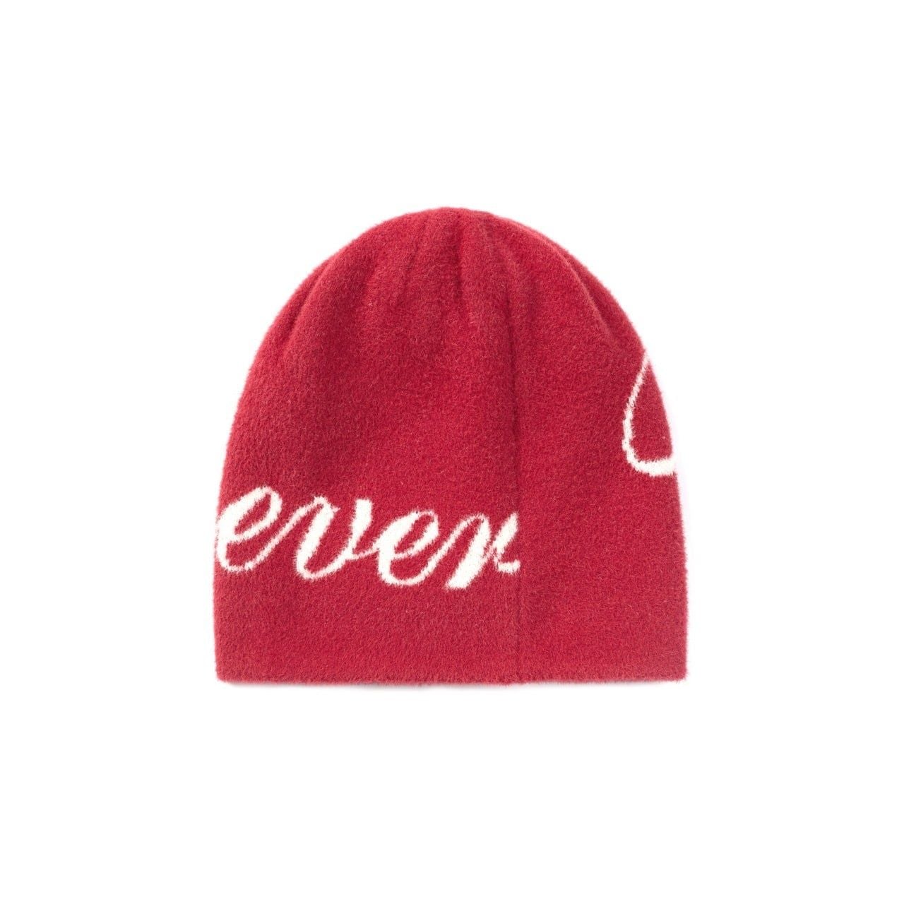 “WHENEVER” BEANIE SS25 / RED