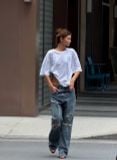 QUẦN DÀI “WHENEVER“ DISTRESSED SLUB BOOTCUT JEANS / VINTAGE BLUE