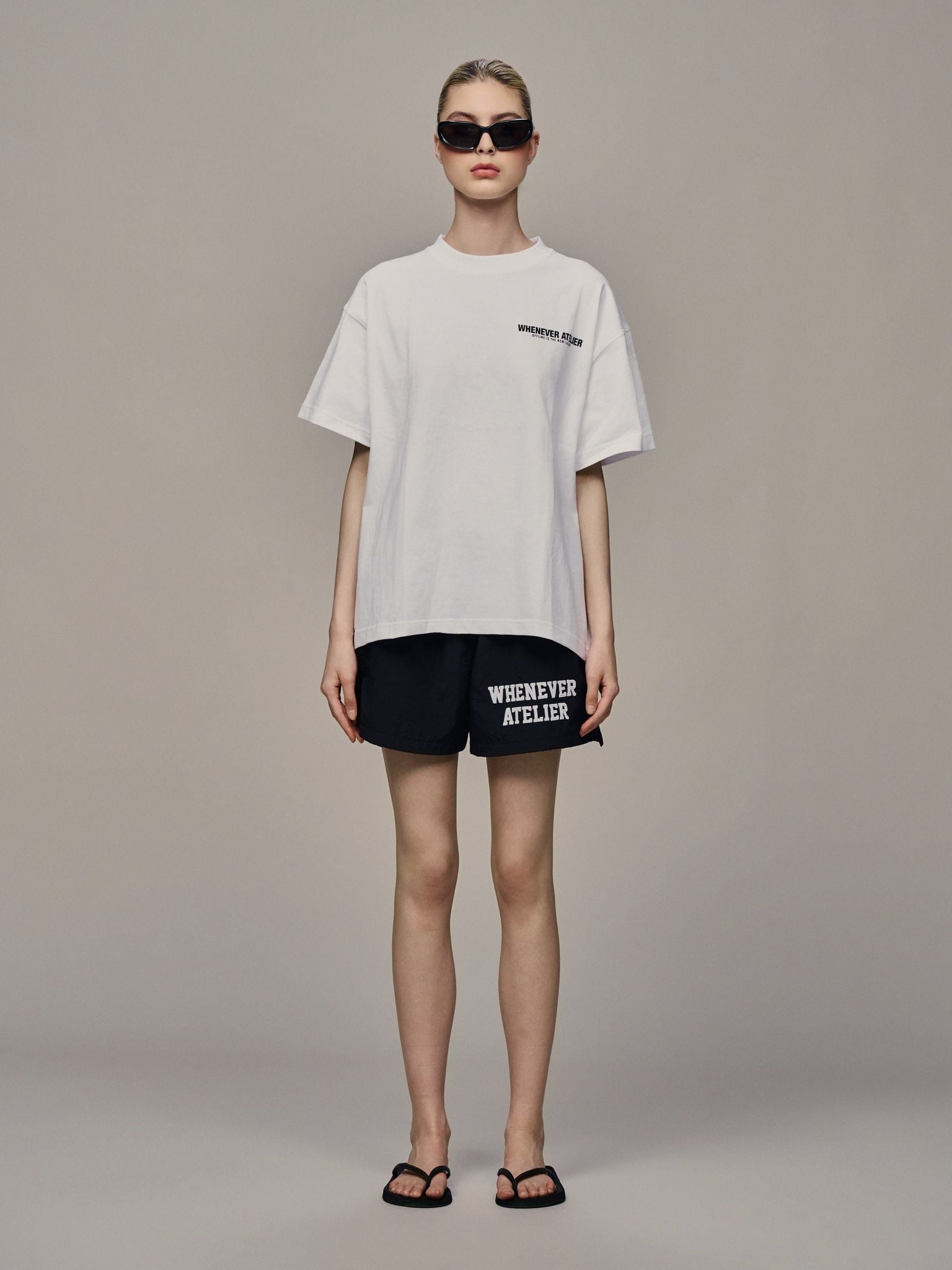 QUẦN NGẮN “WHENEVER” SS26 BASIC SHORTS / BLACK
