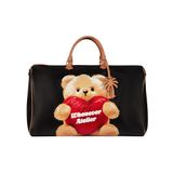 “WHENEVER” BEAR LEATHER BAG / BLACK