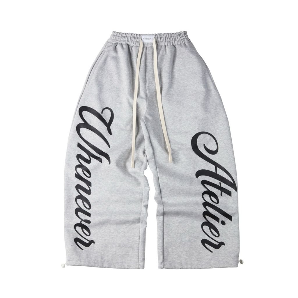 “WHENEVER” WA SWEATPANTS / PREMIUM GREY