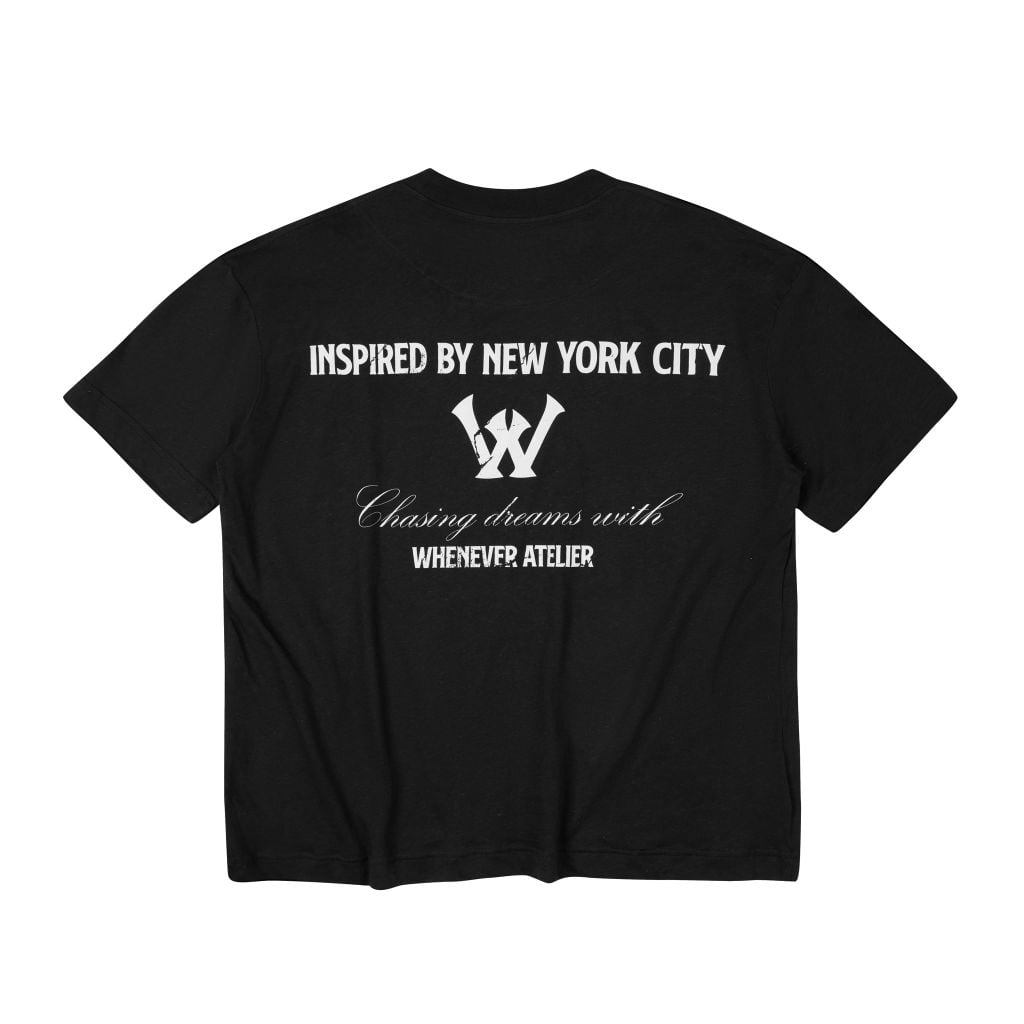 “WHENEVER“ CLOUDLINE T-SHIRT / BLACK FADED