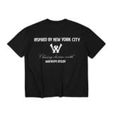 “WHENEVER“ CLOUDLINE T-SHIRT / BLACK FADED