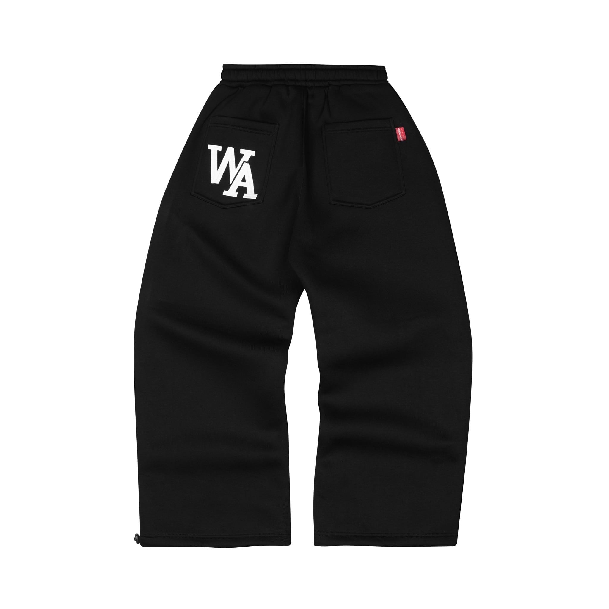 “WHENEVER” ATELIER ORIGIN SWEATPANTS / BLACK