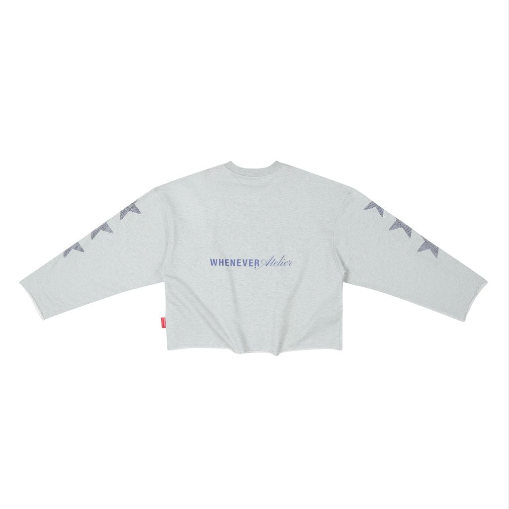 “WHENEVER” SUPER STAR LONGSLEEVE T-SHIRT / GREY