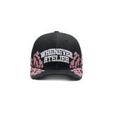 “WHENEVER” SAKURA FITTED CAP / BLUE