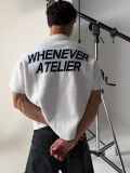 ÁO DỆT LEN “ WHENEVER “ SIGNATURE KNIT T - SHIRT / WHITE