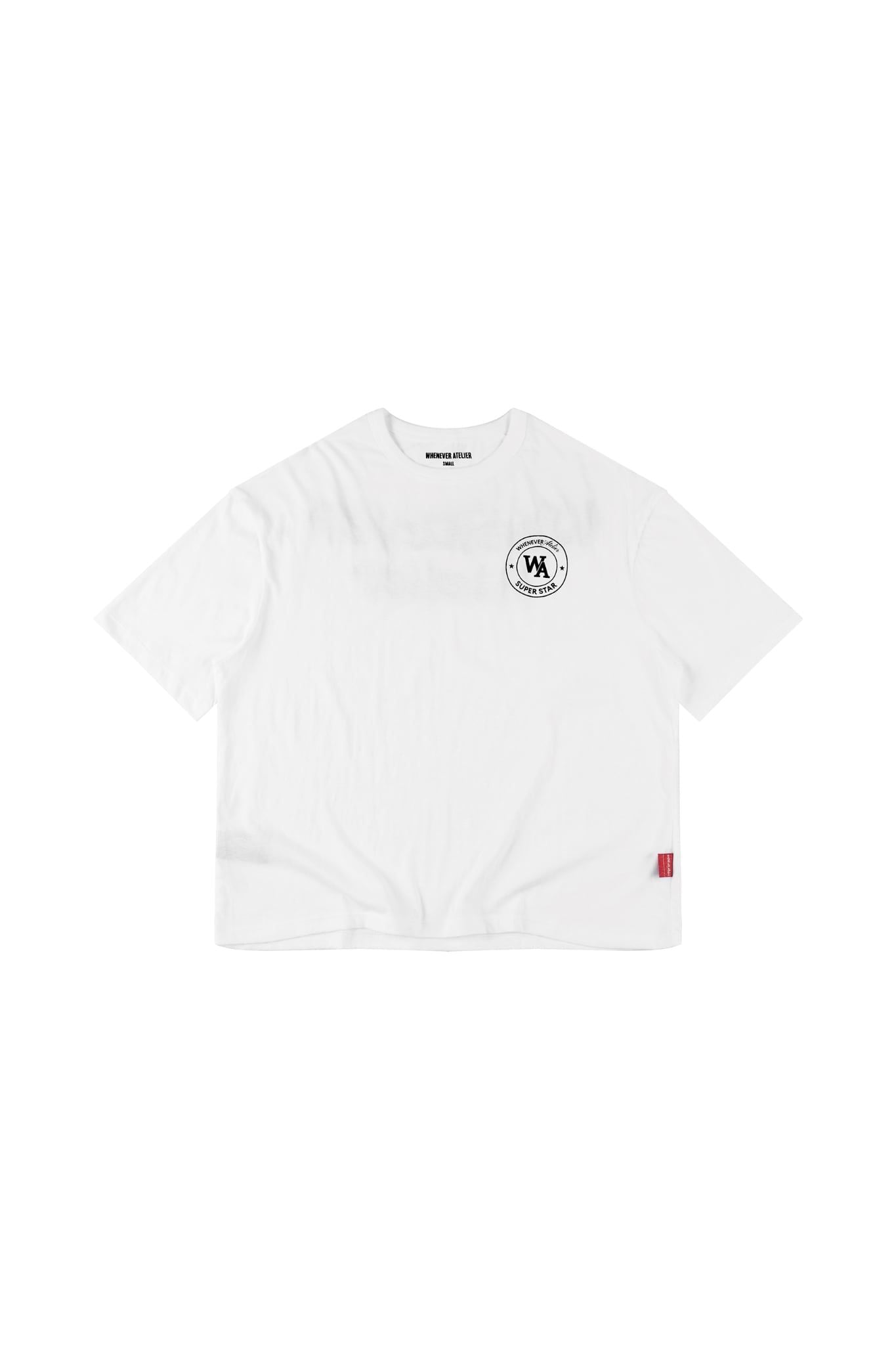 ÁO “WHENEVER” FUZZY LOGO TEE/ WHITE