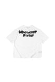 ÁO “WHENEVER” FUZZY LOGO TEE/ WHITE