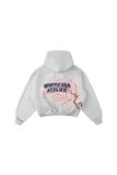 ÁO KHOÁC “WHENEVER” SAKURA EMBROIDERED ZIP-UP HOODIE/ GREY