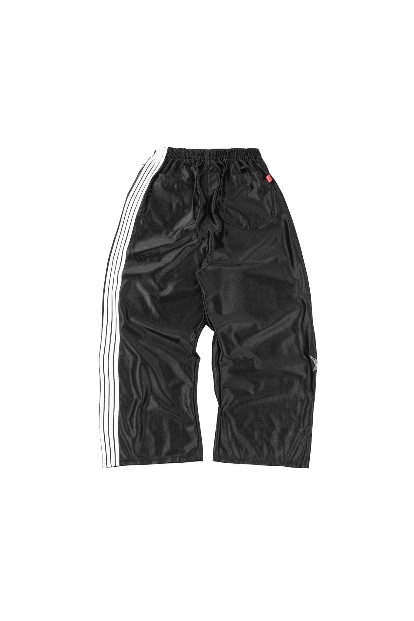 QUẦN DÀI "WHENEVER" SATIN LOGO PANTS/ BLACK