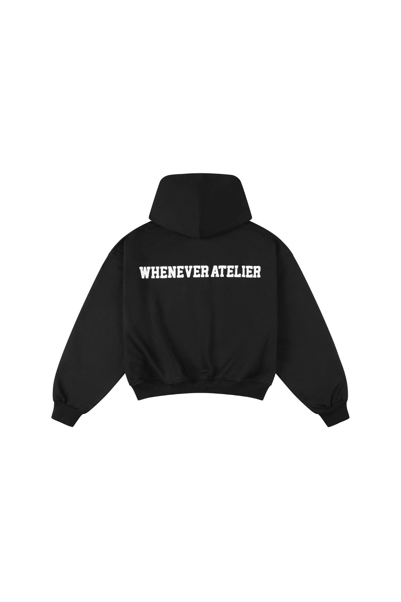 ÁO KHOÁC "WHENEVER" BASIC ZIP-UP HOODIE SS26 / BLACK