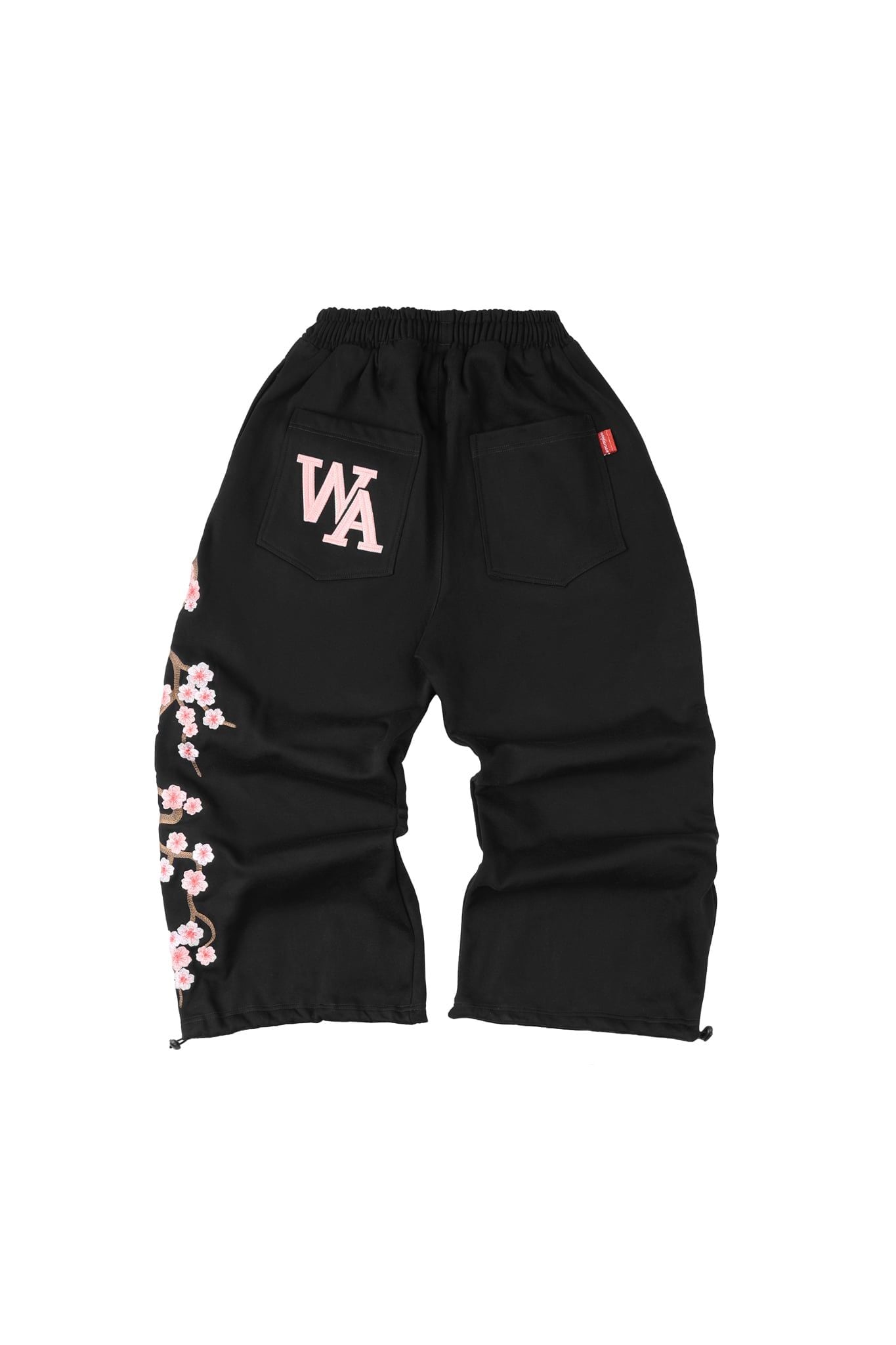 QUẦN DÀI “WHENEVER” SAKURA EMBROIDERED SWEATPANTS/ BLACK