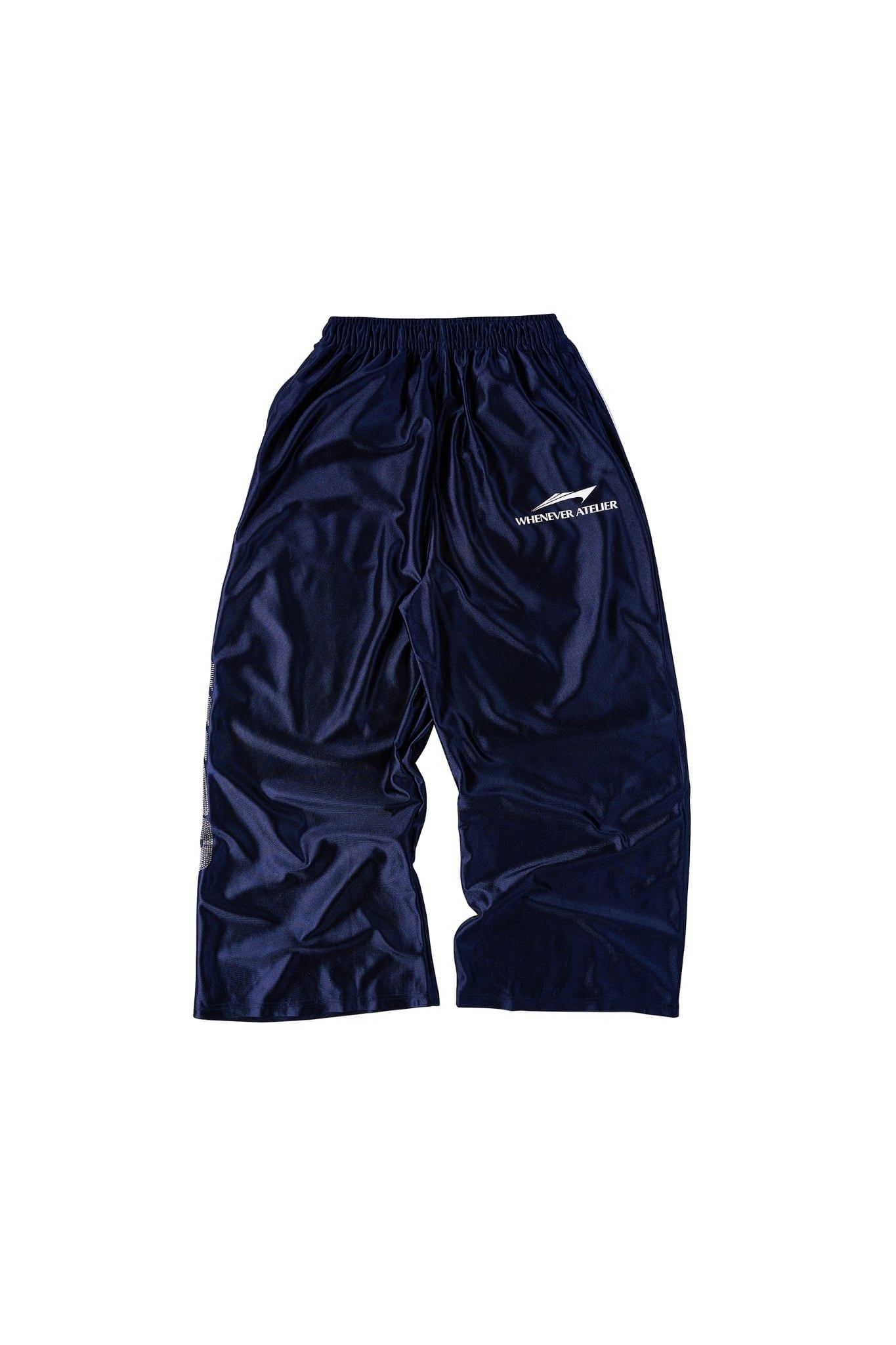 QUẦN DÀI "WHENEVER" SATIN LOGO PANTS/ NAVY