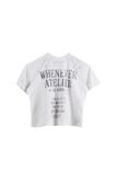 ÁO "WHENEVER" LA GIRL DISTRESSED T-SHIRT/ WHITE