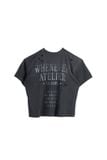 ÁO "WHENEVER" LA GIRL DISTRESSED T-SHIRT/ BLACK