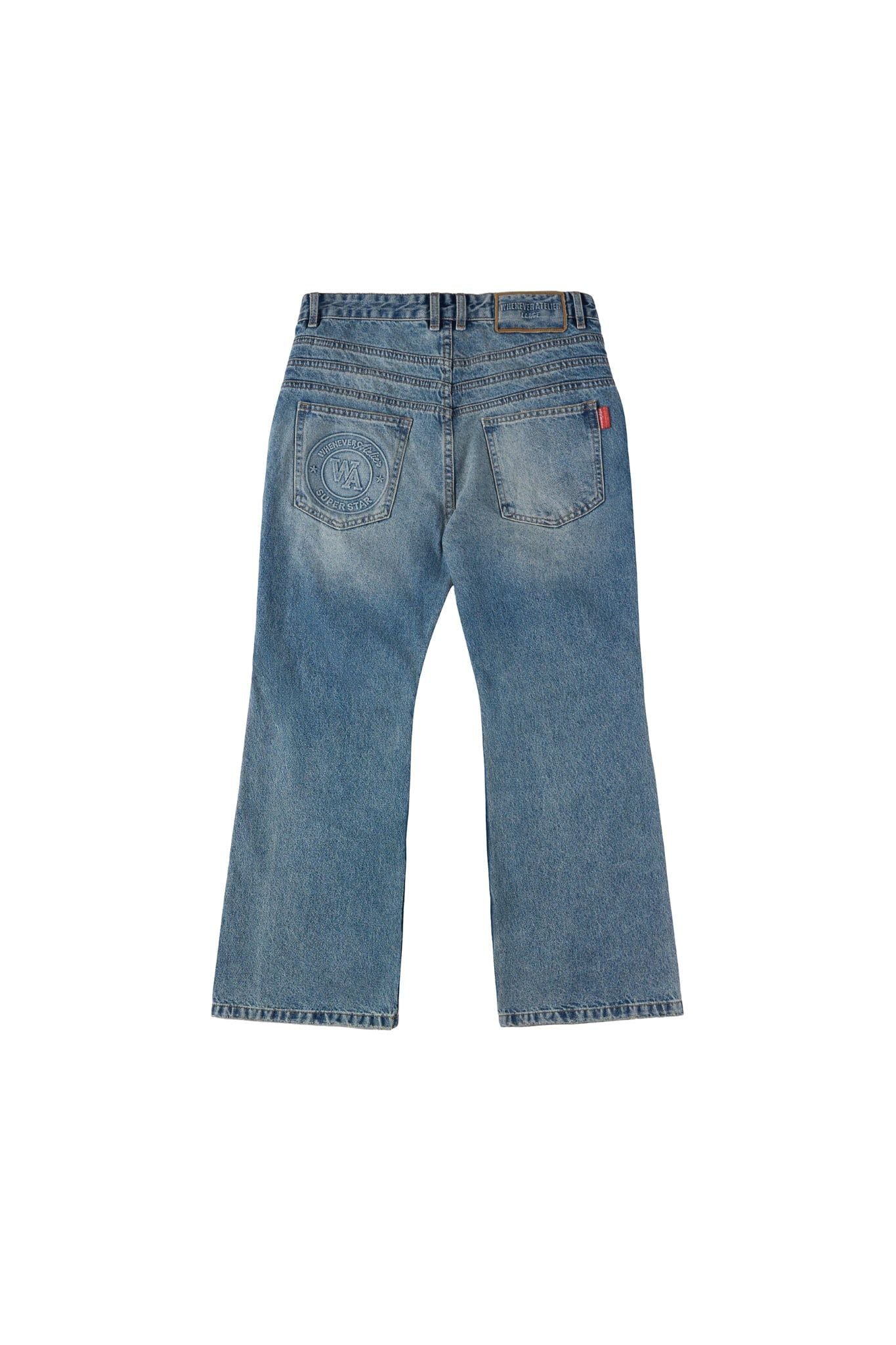 QUẦN DÀI “WHENEVER“ DISTRESSED BOOTCUT JEANS / VINTAGE BLUE