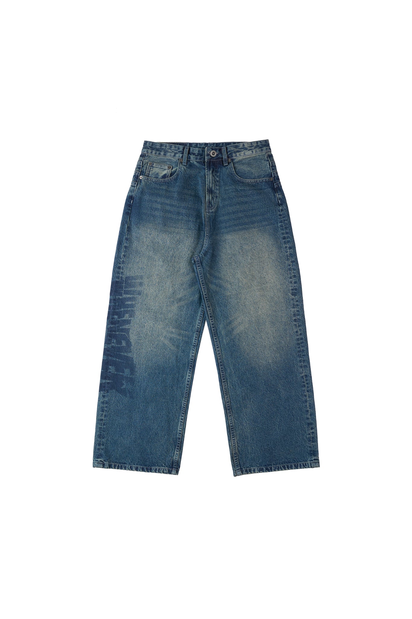 QUẦN DÀI "WHENEVER" ARC LOGO BAGGY JEANS / VINTAGE BLUE