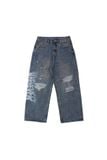 QUẦN DÀI "WHENEVER" ARC LOGO BAGGY JEANS /  FADED BLACK