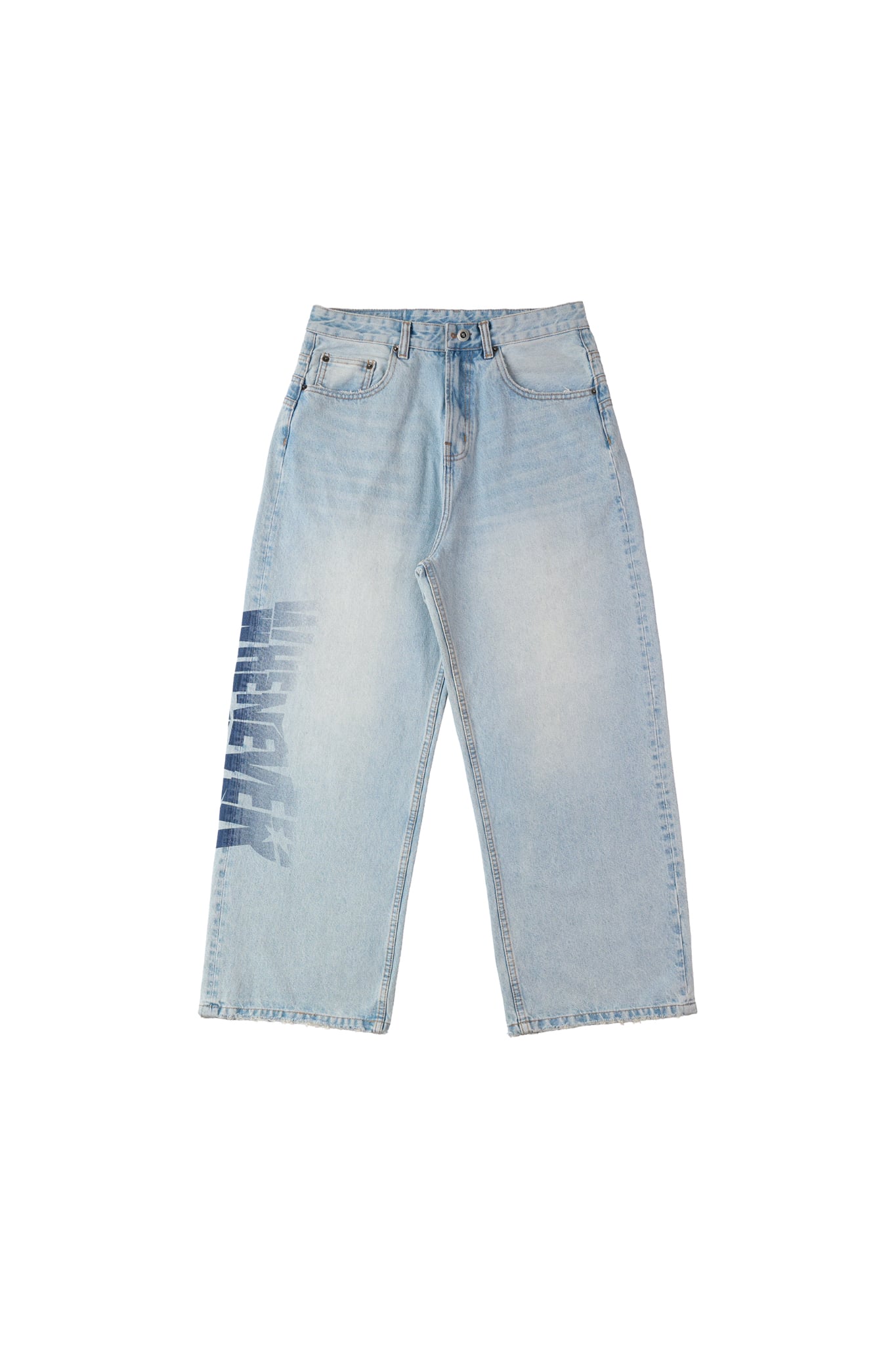 QUẦN DÀI "WHENEVER" ARC LOGO BAGGY JEANS / BLUE
