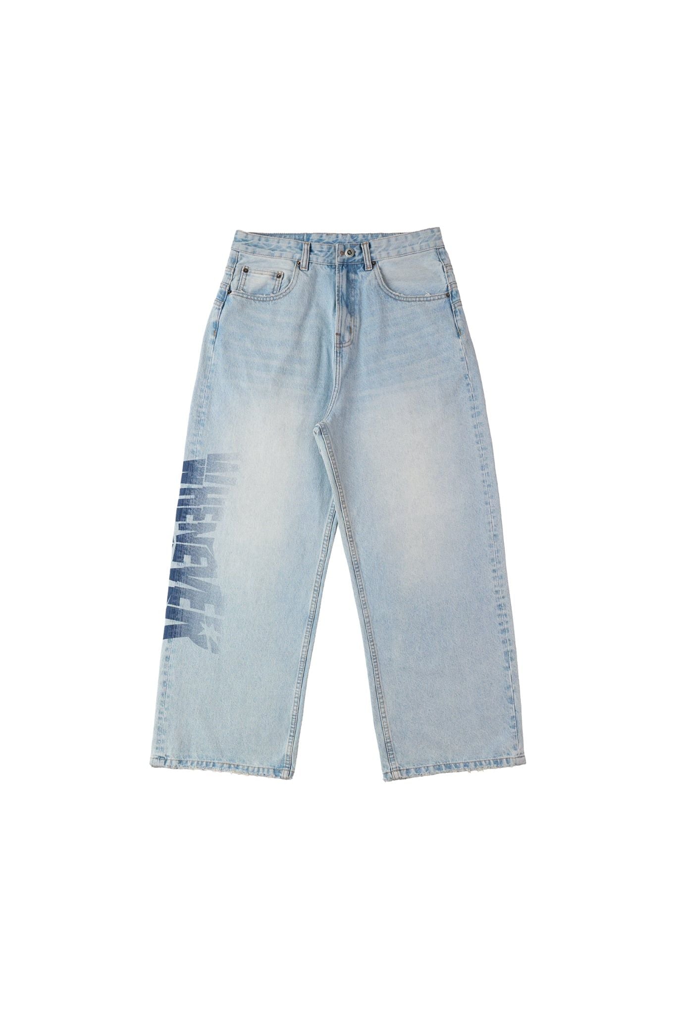 QUẦN DÀI "WHENEVER" ARC LOGO BAGGY JEANS / BLUE