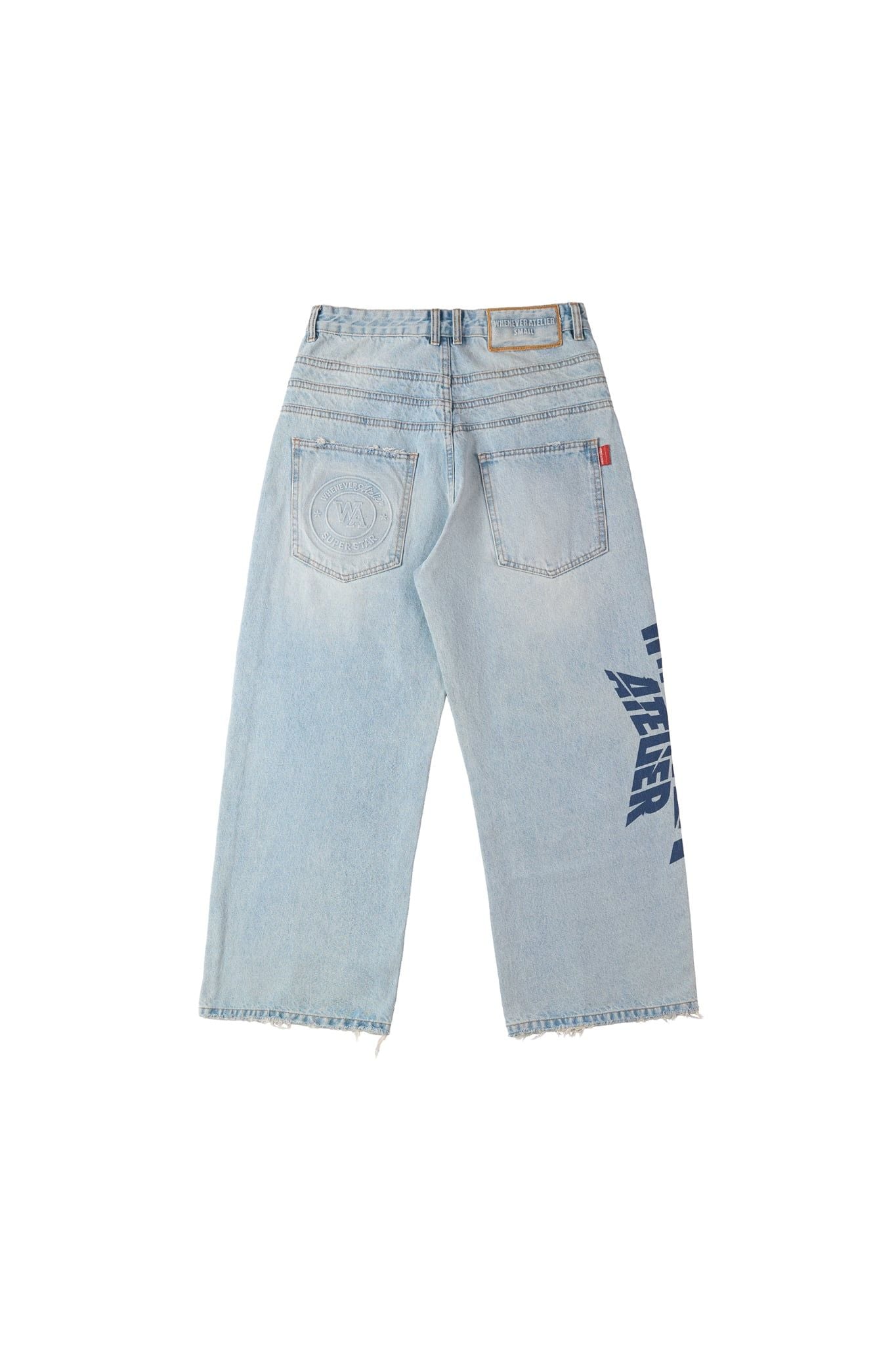 QUẦN DÀI "WHENEVER" ARC LOGO BAGGY JEANS / BLUE