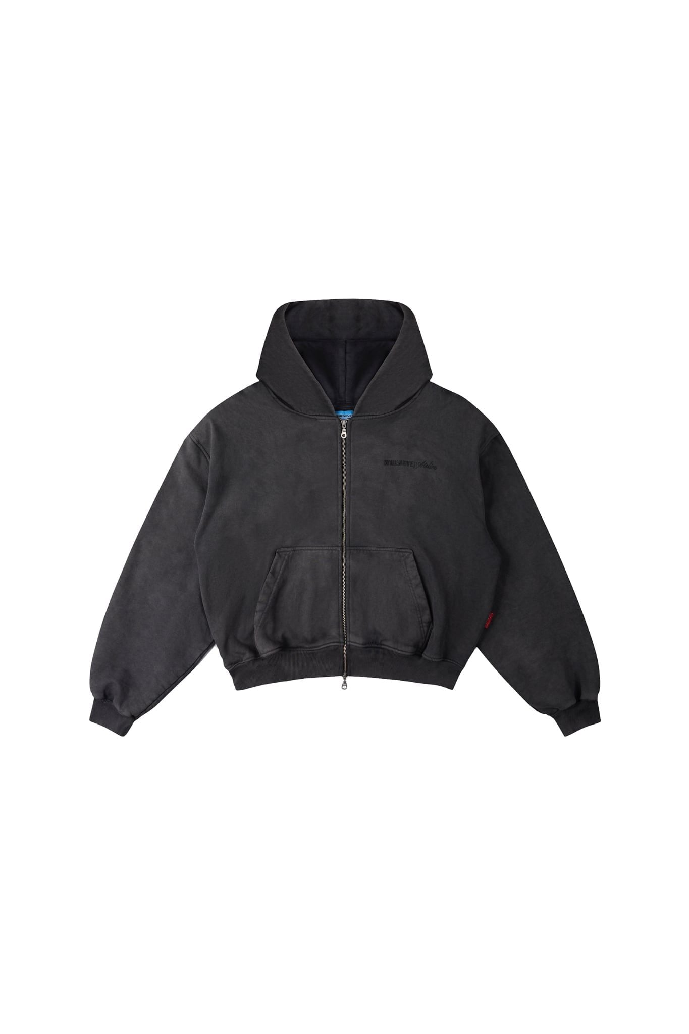 ÁO KHOÁC "WHENEVER" CHASING DREAMS WASHED ZIP HOODIE/ VINTAGE GREY