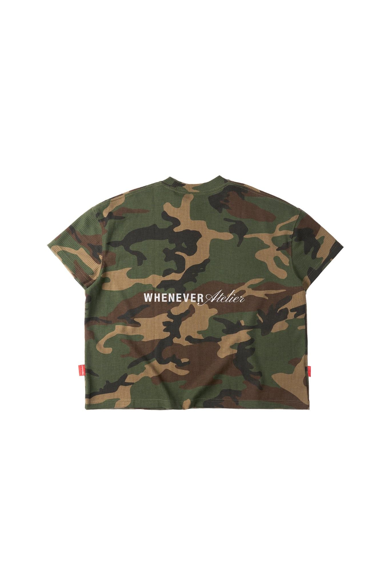 ÁO “WHENEVER” CD WAFFLE CAMO T-SHIRT/ GREEN