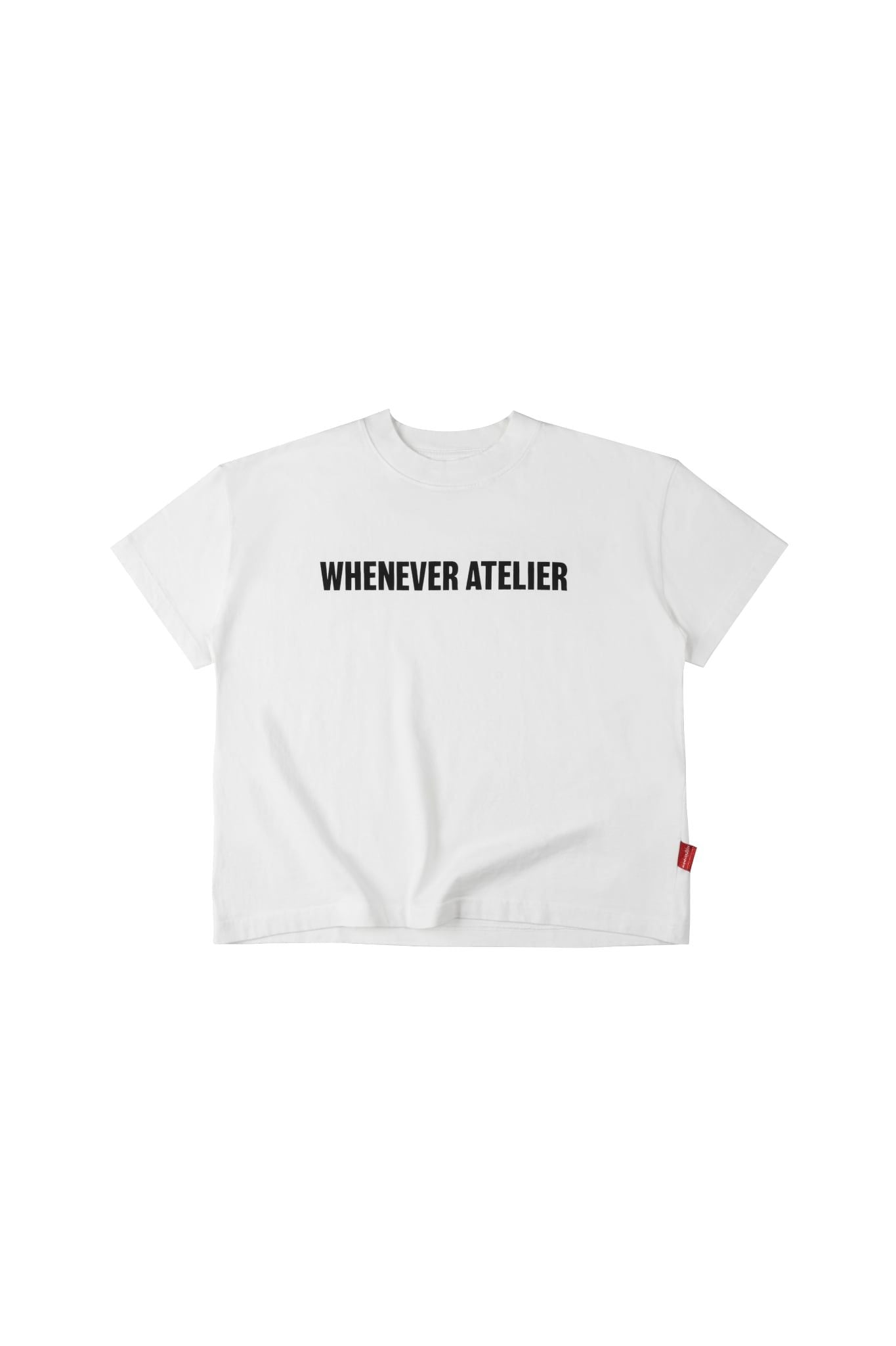 ÁO "WHENEVER" SS26 BASIC WASHED T-SHIRT/ WHITE