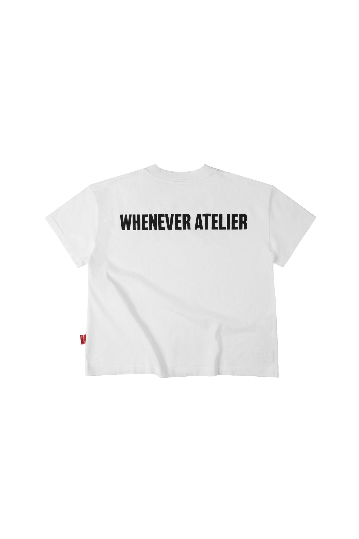 ÁO "WHENEVER" SS26 BASIC WASHED T-SHIRT/ WHITE