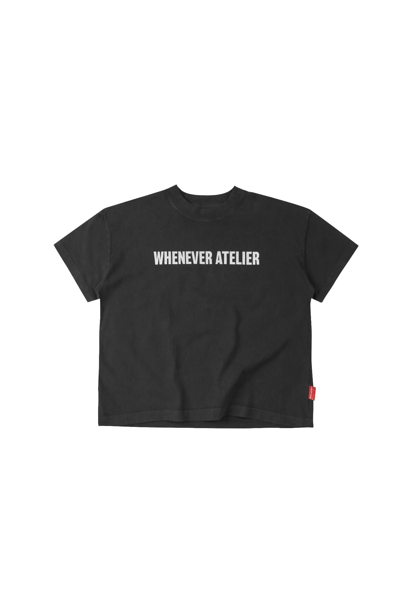 ÁO "WHENEVER" SS26 BASIC WASHED T-SHIRT/ BLACK