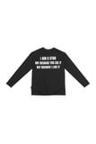 Áo tay dài "WHENEVER" STAR MANIFESTO LONGSLEEVES/ BLACK