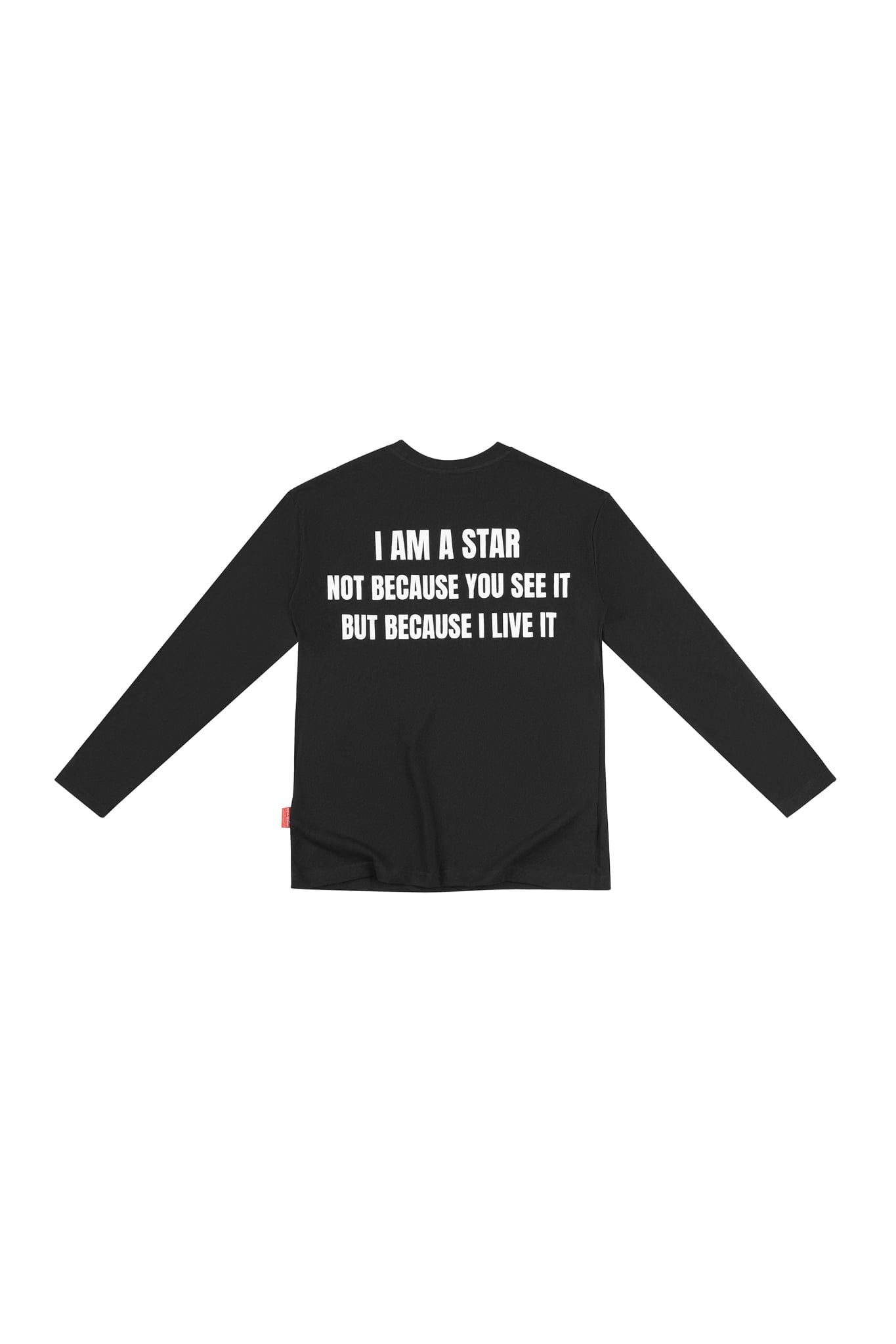 Áo tay dài "WHENEVER" STAR MANIFESTO LONGSLEEVES/ BLACK