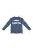 Áo tay dài "WHENEVER" STAR MANIFESTO LONGSLEEVES/ NAVY