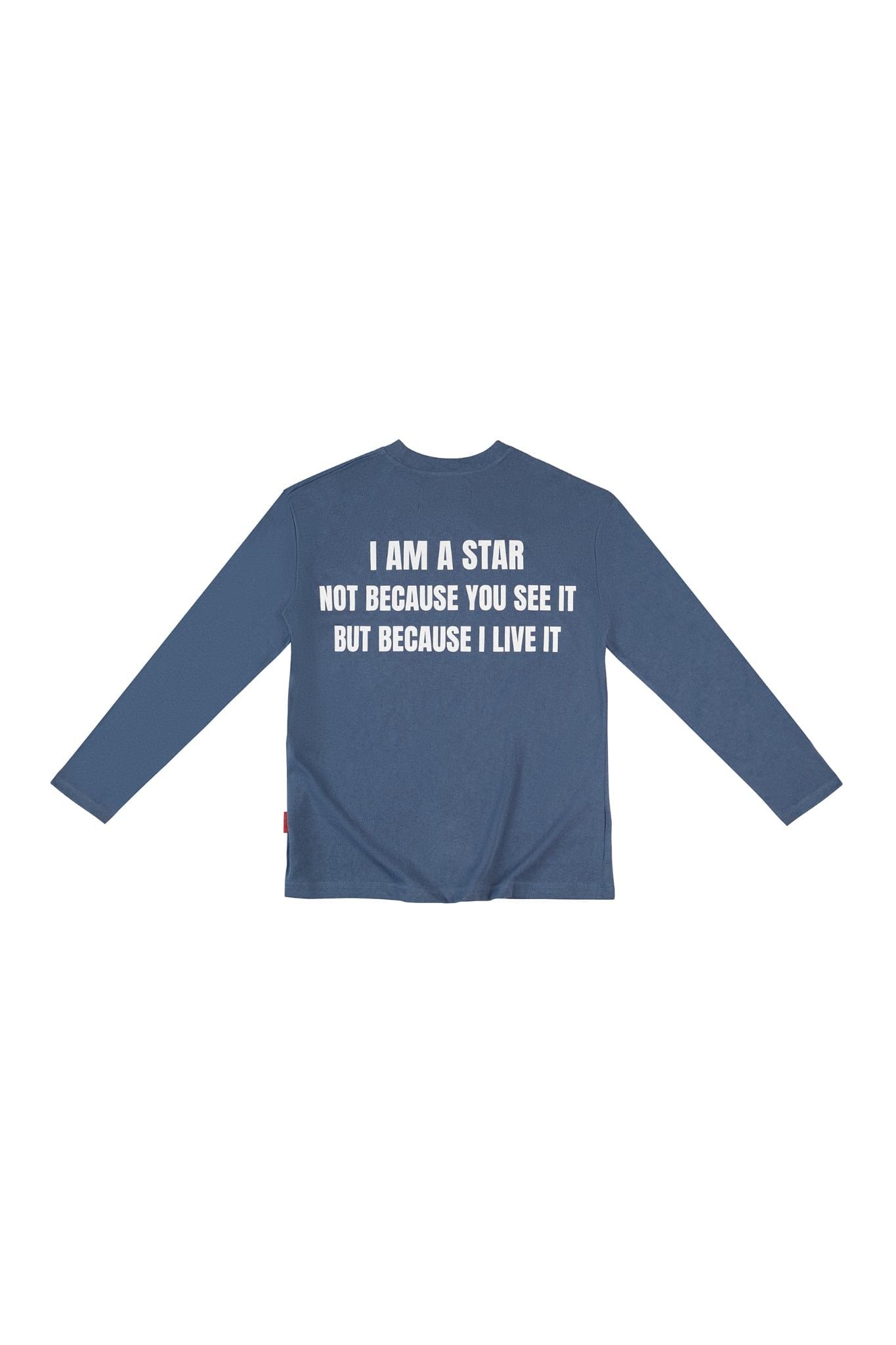 Áo tay dài "WHENEVER" STAR MANIFESTO LONGSLEEVES/ NAVY