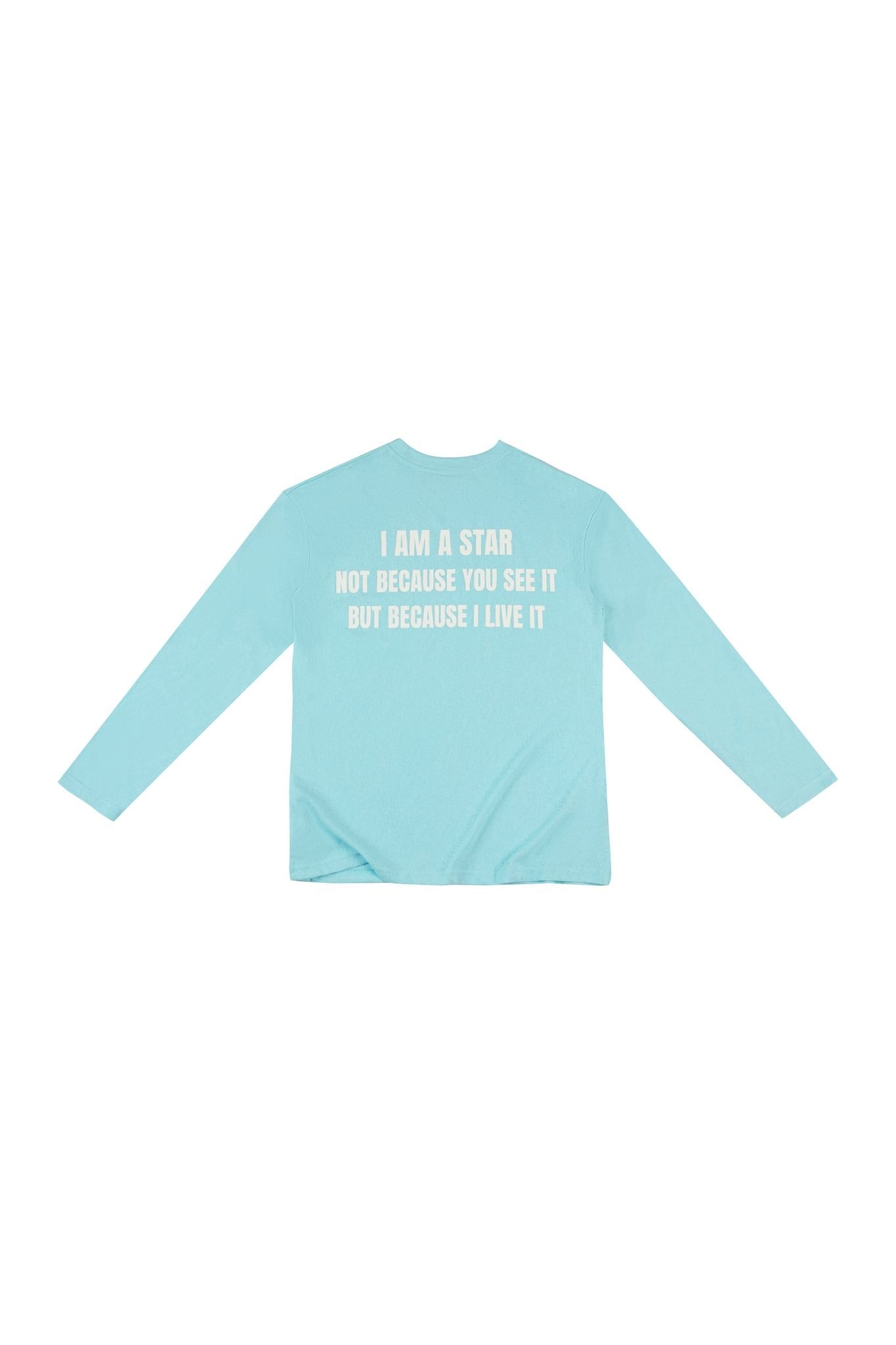 Áo tay dài "WHENEVER" STAR MANIFESTO LONGSLEEVES/ BABY BLUE