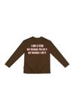 Áo tay dài "WHENEVER" STAR MANIFESTO LONGSLEEVES/ BROWN