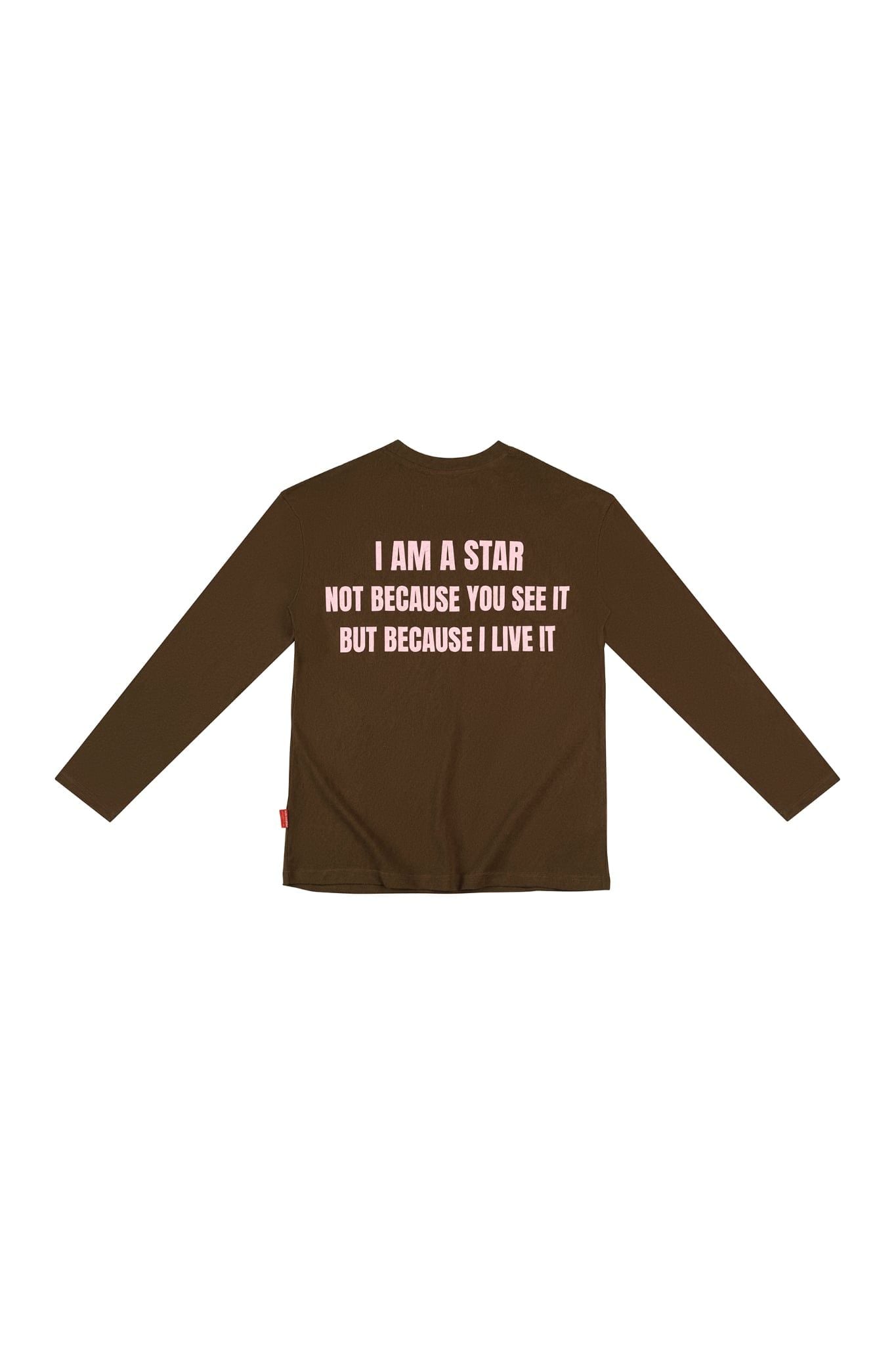 Áo tay dài "WHENEVER" STAR MANIFESTO LONGSLEEVES/ BROWN