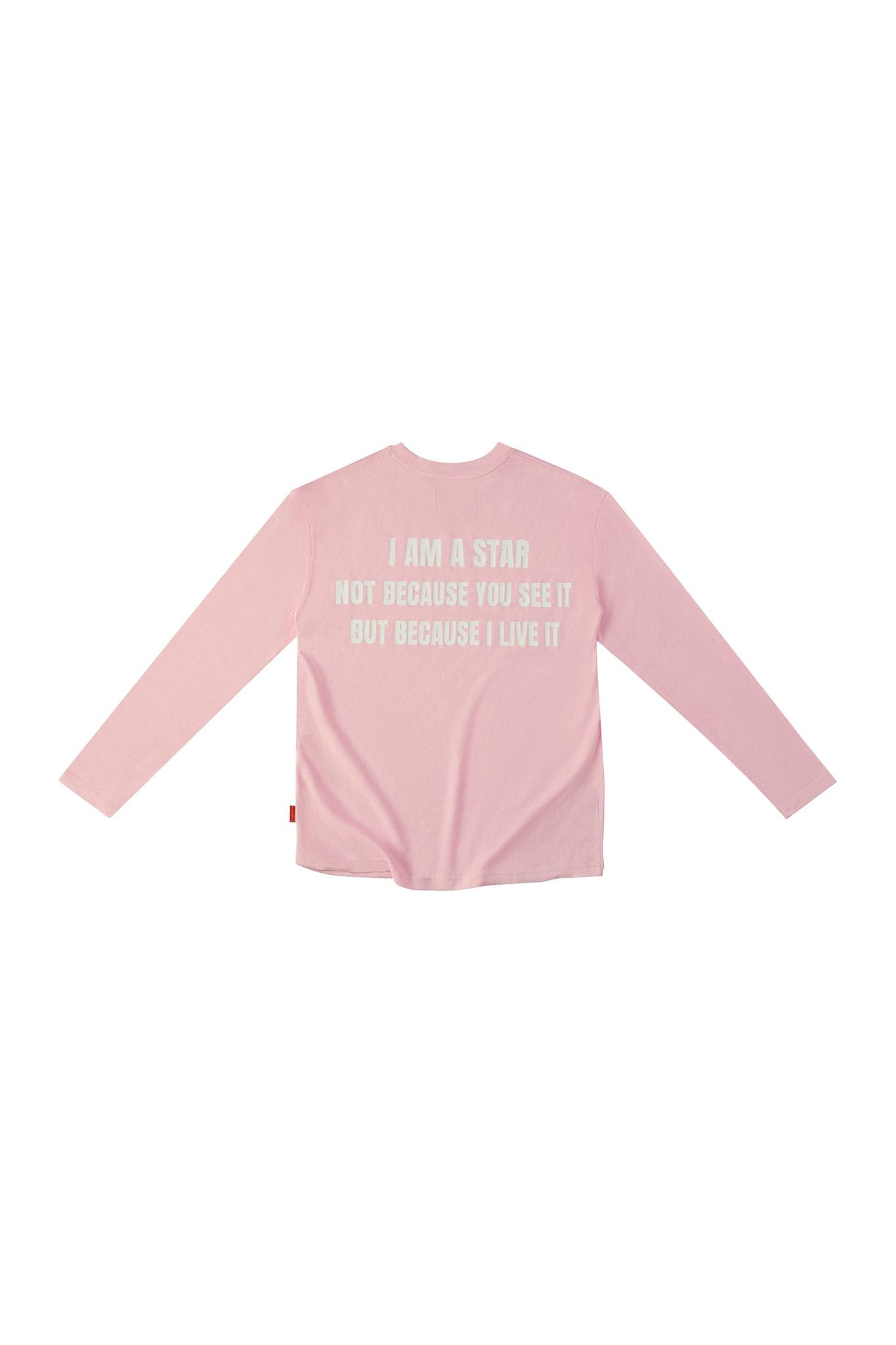 Áo tay dài "WHENEVER" STAR MANIFESTO LONGSLEEVES/ PINK