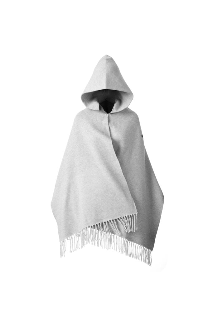 KHĂN DỆT "WHENEVER" FRINGE HOOD SCARF/ GREY